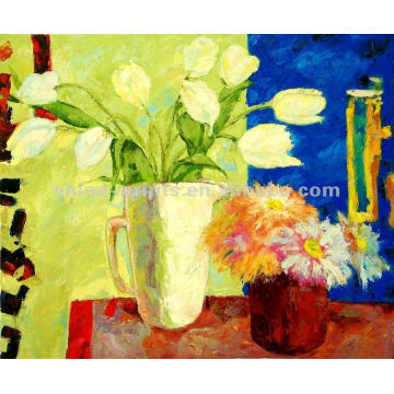 Flowers Impressionist Lilies Oil Painting,Art Prints